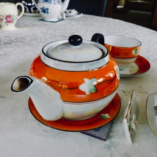 Tea pot at Rachael's Secret Tea Room
