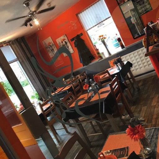 Inside the cafe