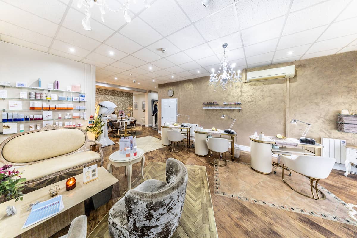 Inside the hair salon